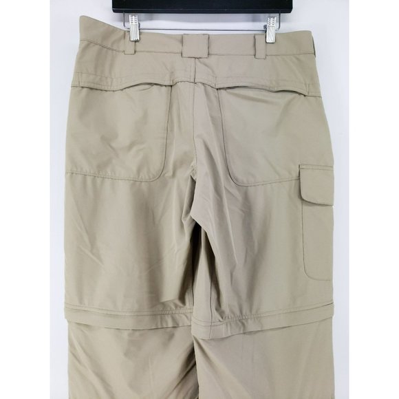 Eastern Mountain Sports Convertible Pants Men's Size 36R Tan Gusseted - Picture 3 of 7